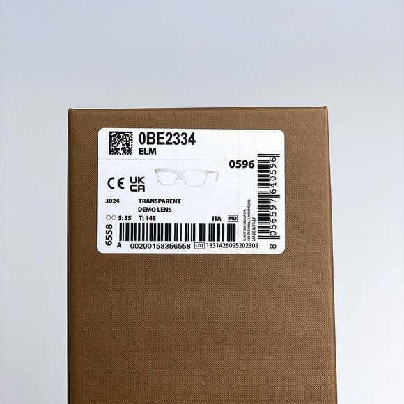 NEW Burberry BE2334 Elm 3024 Transparent Rectangle Unisex Eyeglasses - Picture 12 of 12